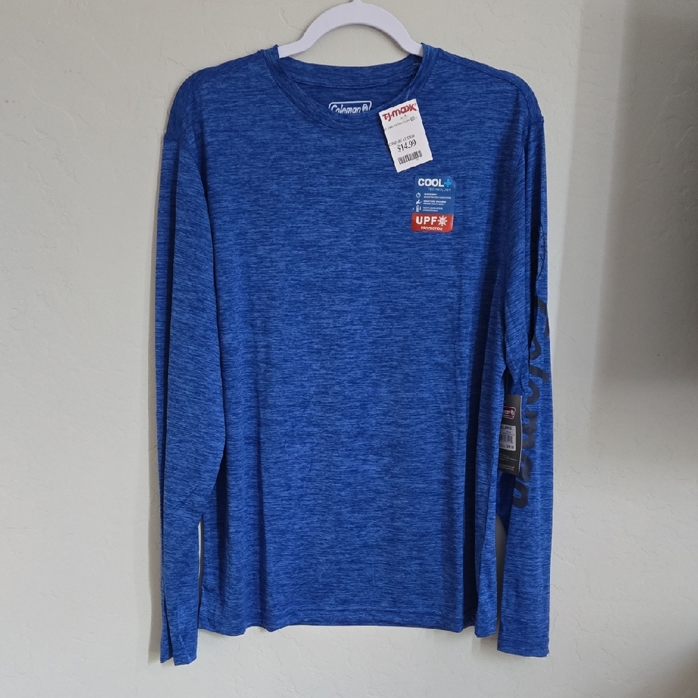 Coleman Blue Long Sleeve Performance Shirt
